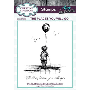 Creative Expressions Andy Skinner Rubber Stamp Set - The Places You Will Go