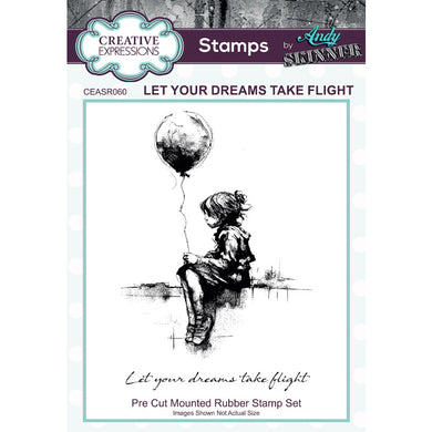 Creative Expressions Andy Skinner Rubber Stamp Set - Let Your Dreams Take Flight