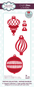 Dies by Sue Wilson Festive Collection - Vintage Baubles