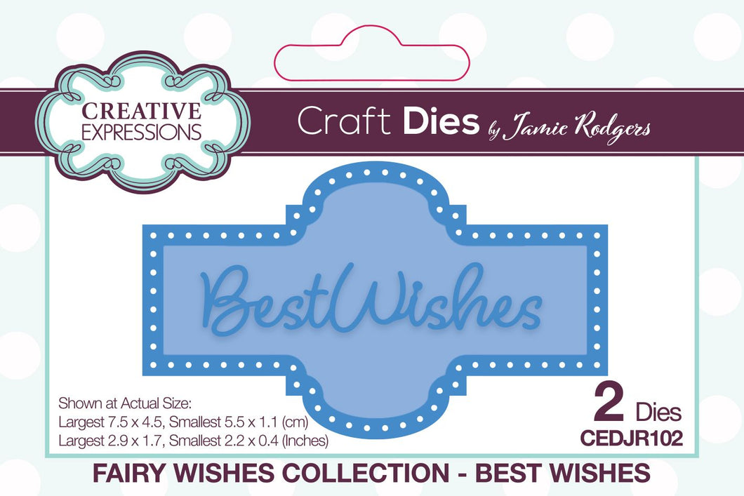 Creative Expressions Jamie Rodgers Fairy Wishes Collection - Best Wishes