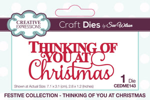 Dies by Sue Wilson Festive Collection - Thinking of You at Christmas