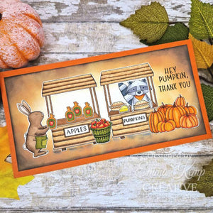 Creative Expressions Jane's Doodles A5 Clear Stamp Set - Apples Pumpkin Spice