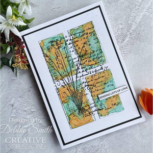 Creative Expressions Sam Poole A6 Rubber Stamp - Rustic Grass Background