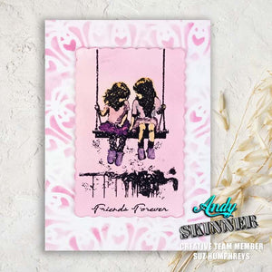 Creative Expressions Andy Skinner Rubber Stamp Set - Friends Forever
