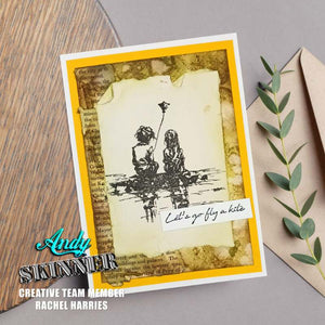 Creative Expressions Andy Skinner Rubber Stamp Set - Let's Go Fly A Kite