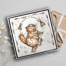Pink Ink Designs A5 Clear Stamp Set - Fauna Series : Beaver Fever
