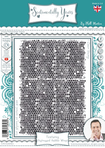 Phill Martin Sentimentally Yours A6 Clear Stamp - Textures Distressed Bubble Wrap