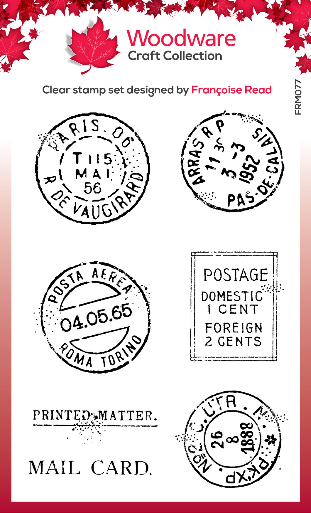 Woodware Clear Magic Single - Extra Postmarks