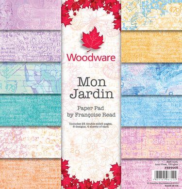 Woodware Francoise Read Mon Jardin 8 x 8 Paper Pad