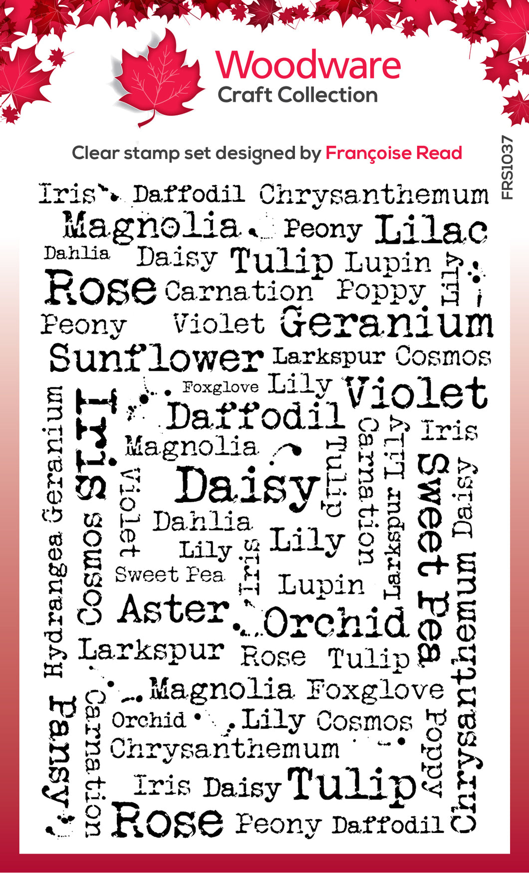 Woodware Clear Magic Single - Flower Names