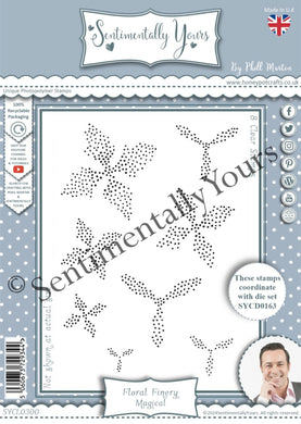 Phill Martin Sentimentally Yours A6 Clear Stamp - Floral Finery : Magical