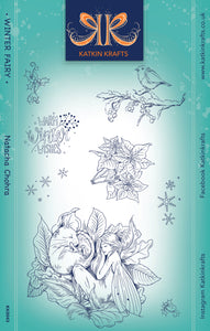 Katkin Krafts A5 Clear Stamp Set - Winter Fairy