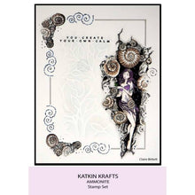 Katkin Krafts A5 Clear Stamp Set - Ammonite