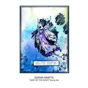 Katkin Krafts A5 Clear Stamp Set - Fairy Of The Night