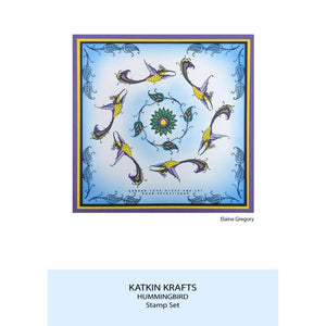 Katkin Krafts A5 Clear Stamp Set - Hummingbird