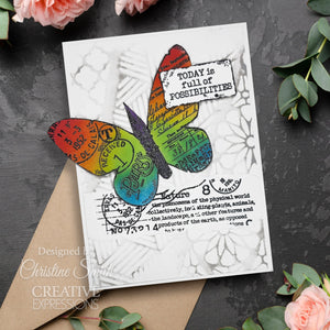 Woodware Clear Magic Single - Paper Nib Butterfly