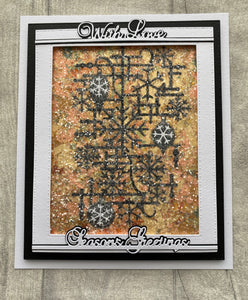 Phill Martin Sentimentally Yours Textures - A6 Snowflake Medley Die