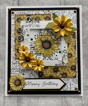 Phill Martin Sentimentally Yours A6 Clear Stamp - Sunflower Parade : Enchanting