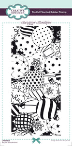 Creative Expressions Designer Boutique DL Rubber Stamp - Bauble Wonderland