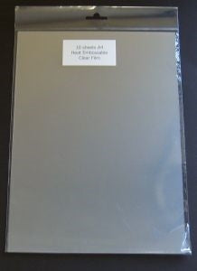 Foundations Heat Embossible Acetate - 10 Sheets