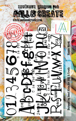 AALL & Create A7 Stamp Set #758 - Hidden Words