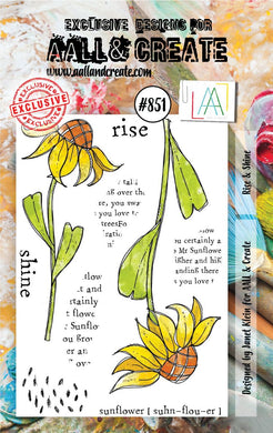 AALL & Create A7 Stamp Set #851 - Rise & Shine