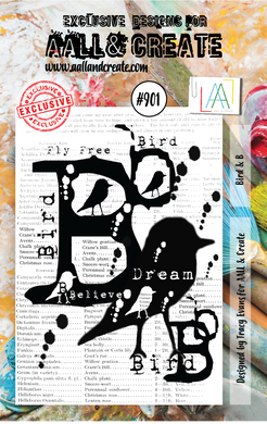 AALL & Create A7 Stamp Set #901 - Bird & B
