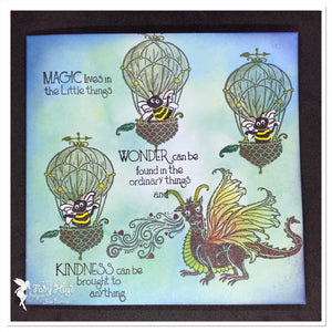 Fairy Hugs Stamps - Acorn Balloon