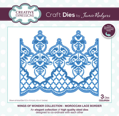Creative Expressions Jamie Rodgers Wings of Wonder Collection - Moroccan Lace Border