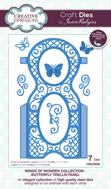 Creative Expressions Jamie Rodgers Wings of Wonder Collection - Butterfly Trellis Panel