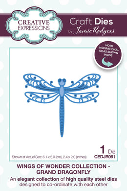 Creative Expressions Jamie Rodgers Wings of Wonder Collection - Grand Dragonfly