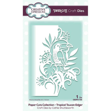 Creative Expressions Paper Cuts Collection - Tropical Toucan Edger