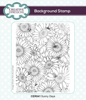 Creative Expressions Rubber Stamp - Sunny Days Background