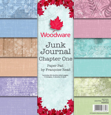 Woodware Francoise Read Junk Journal Chapter One 8 x 8 Paper Pad