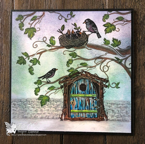 Fairy Hugs Stamps - Bird Nest