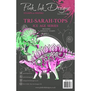 Pink Ink Designs A5 Clear Stamp Set - Tri-Sarah Tops