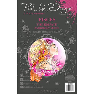 Pink Ink Designs A5 Clear Stamp Set - Astrology Series : Pisces The Empath