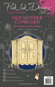 Pink Ink Designs A5 Clear Stamp Set - Mother Goose Series : Old Mother Cupboard