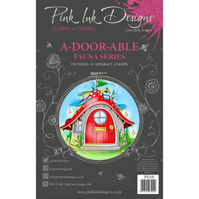 Pink Ink Designs A5 Clear Stamp Set - Fauna Series : A-Door-Able
