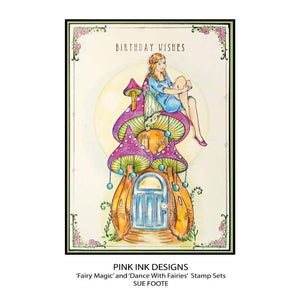 Pink Ink Designs A5 Clear Stamp Set - Fauna Series : Fairy Magic