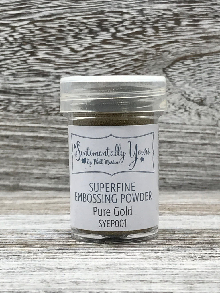 Sentimentally Yours Superfine Embossing Powder - Pure Gold – Julia ...