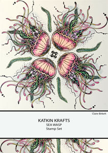 Katkin Krafts A5 Clear Stamp Set - Sea Wasp