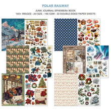 Ciao Bella Polar Railway A4 Junk Journal Ephemera Book