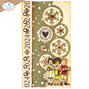 Elizabeth Craft Designs Planner Essentials Dies - Christmas Bubbles Edge Inlay