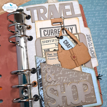 Elizabeth Craft Designs - Planner Essentials - Slanting Library Pocket with Bag