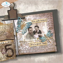 Elizabeth Craft Designs - Art Journal Specials : Split Tag Pocket Page