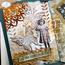 Elizabeth Craft Designs - Art Journal Specials : Split Tag Pocket Page
