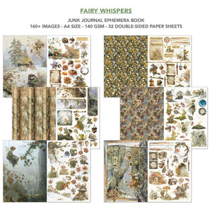 Ciao Bella Fairy Whispers A4 Junk Journal Ephemera Book