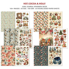 Ciao Bella Hot Cocoa & Holly A4 Junk Journal Ephemera Book
