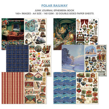 Ciao Bella Polar Railway A4 Junk Journal Ephemera Book